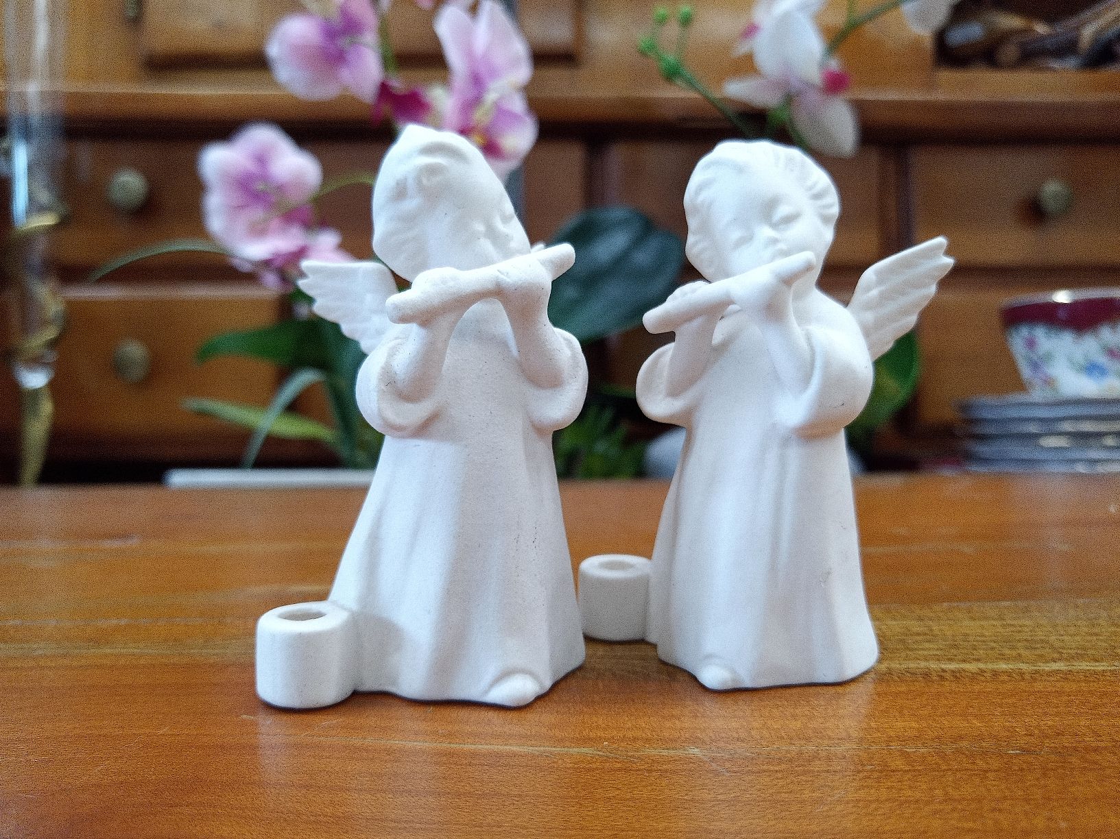 Statuette: 2x Goebel Engel mit Querflöte  – Usato da Reiden venduto da Zofi-Brocki