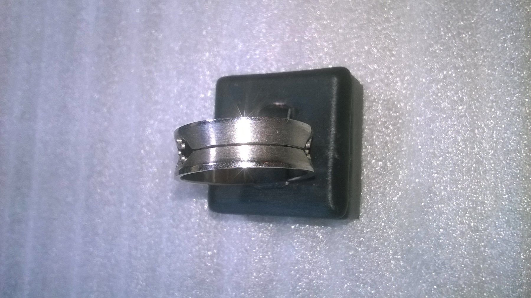 Anelli: RING EDELSTHAL 316L,,SILBER FARBE,,,GLANZIG – Nuovo (secondo la descrizione) da Basel venduto da bijoutrie_4 2