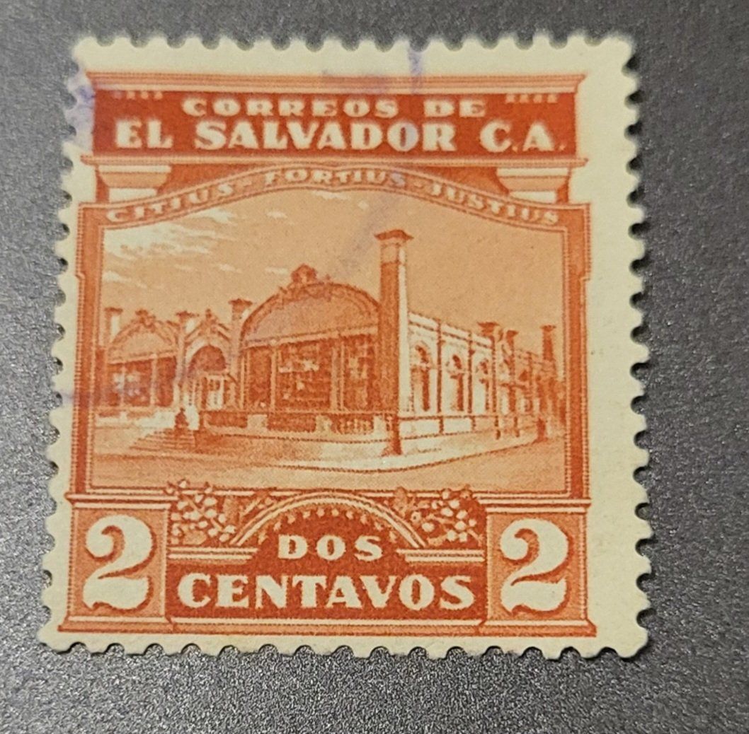 Tutti i francobolli: El Salvador 1924 alte briefmarke – Usato da St Gallen venduto da Stampsalshobby