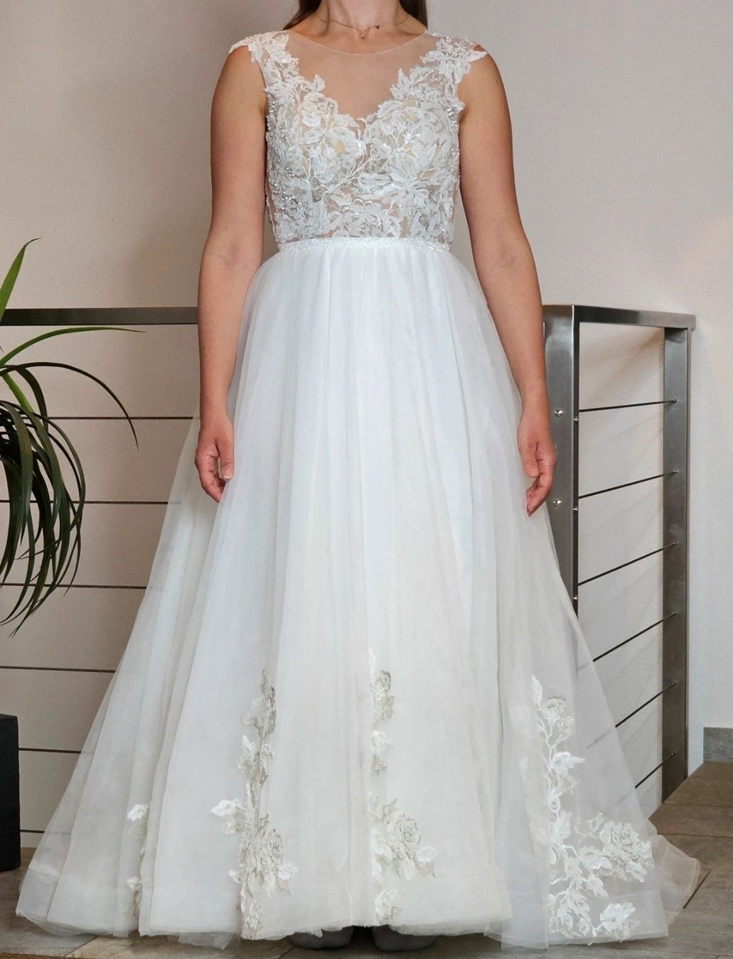 Kleider: Brautkleid mit Spitze und Tüll  – Gebraucht aus Beinwil am See von wol_9rqp