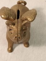 Sparschweinchen geflügelt Bronze Optik 