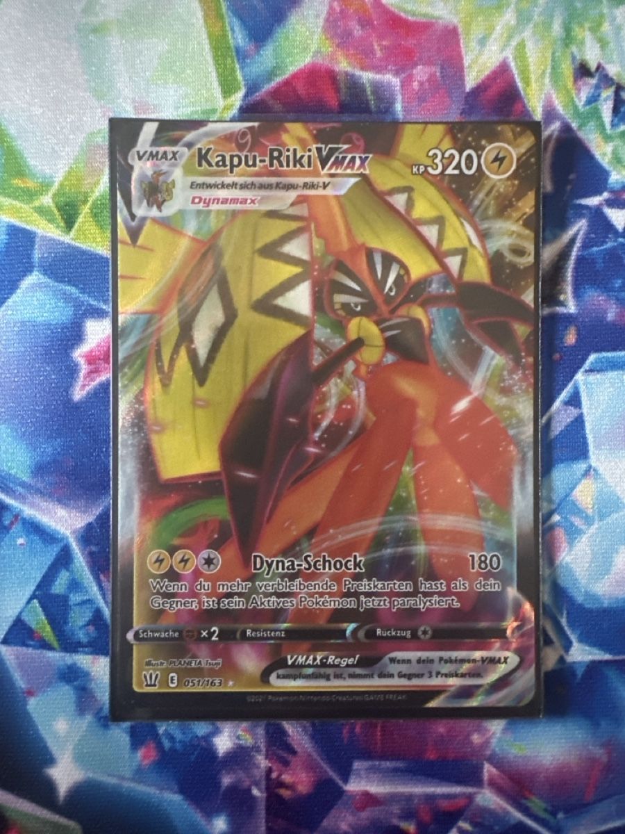 Pokémon Carte collezionabili: Pokemon Kapu-Riki Vmax 051/163 – Nuovo (secondo la descrizione) da Seftigen venduto da Deadpool98