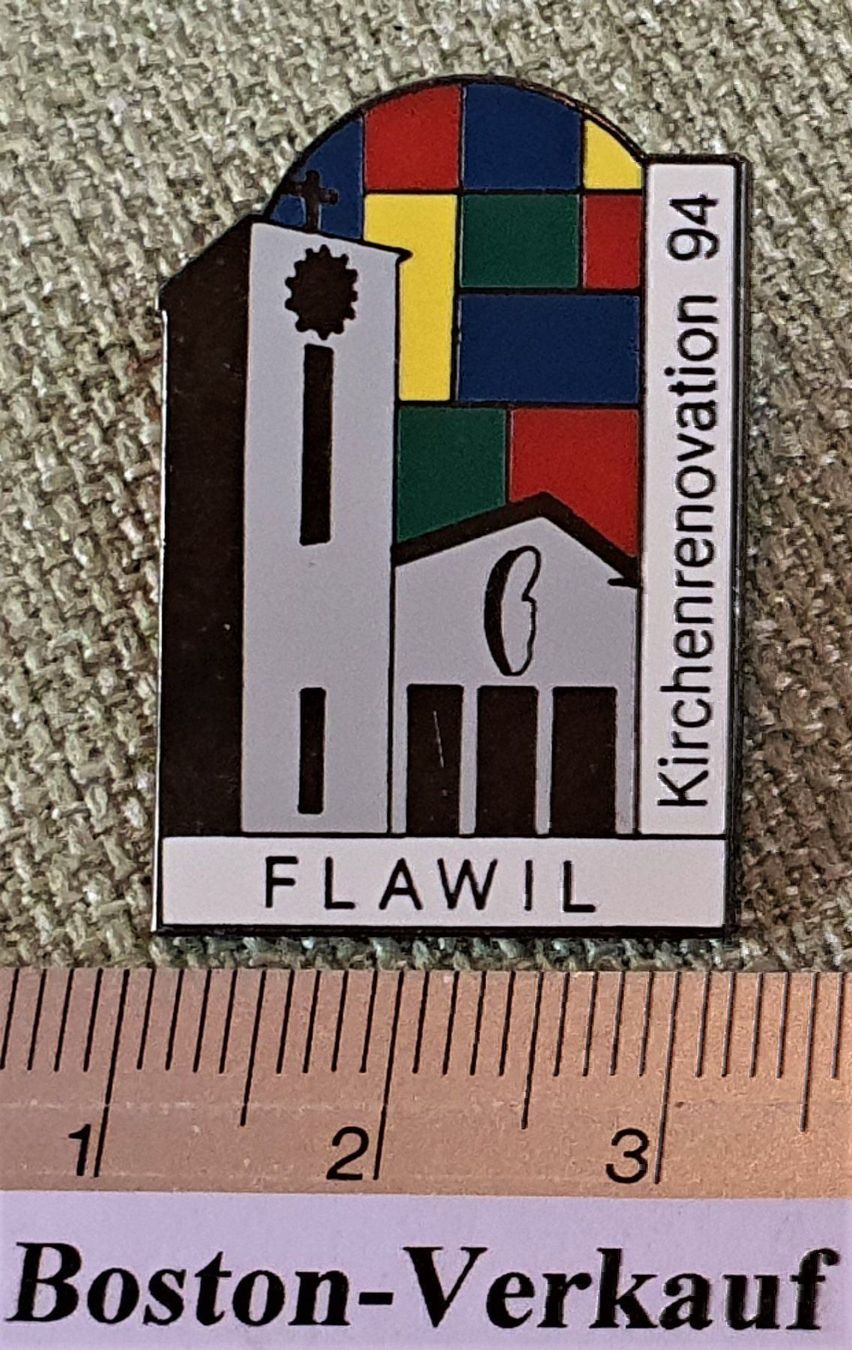 Placchette & Badge: D877 - Pin Kirchen Renovation 94 Flawil – Usato da Reinach BL venduto da Boston-Verkauf 1