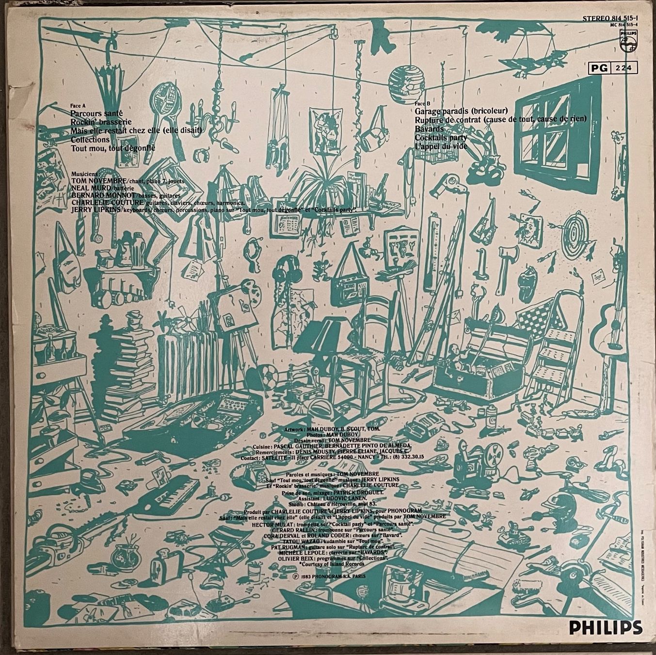 Dischi in vinile: TOM NOVEMBRE - TOILE CIRÉE – Usato da Bussigny venduto da vinyl-pas-cher 1