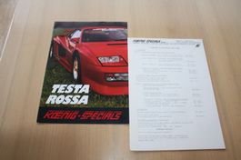 Ferrari Testarossa Koenig-Specials Prospekt Tuning 8/1985