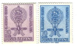 Briefmarken "Kampf gegen Malaria". Italien.