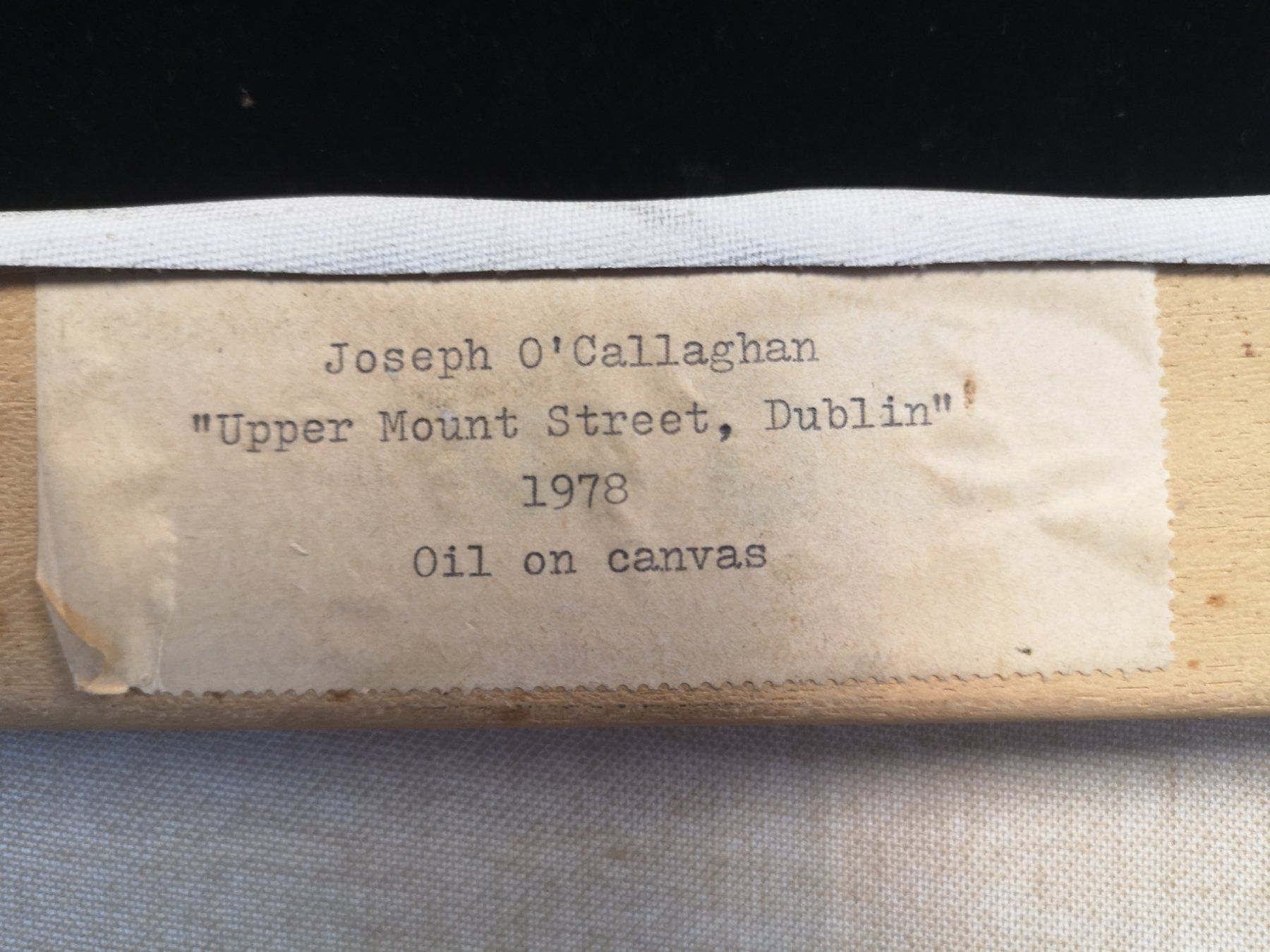 Gemälde: JOSEPH O' CALLAGHAN – Gebraucht aus Genève von Qanil77 7