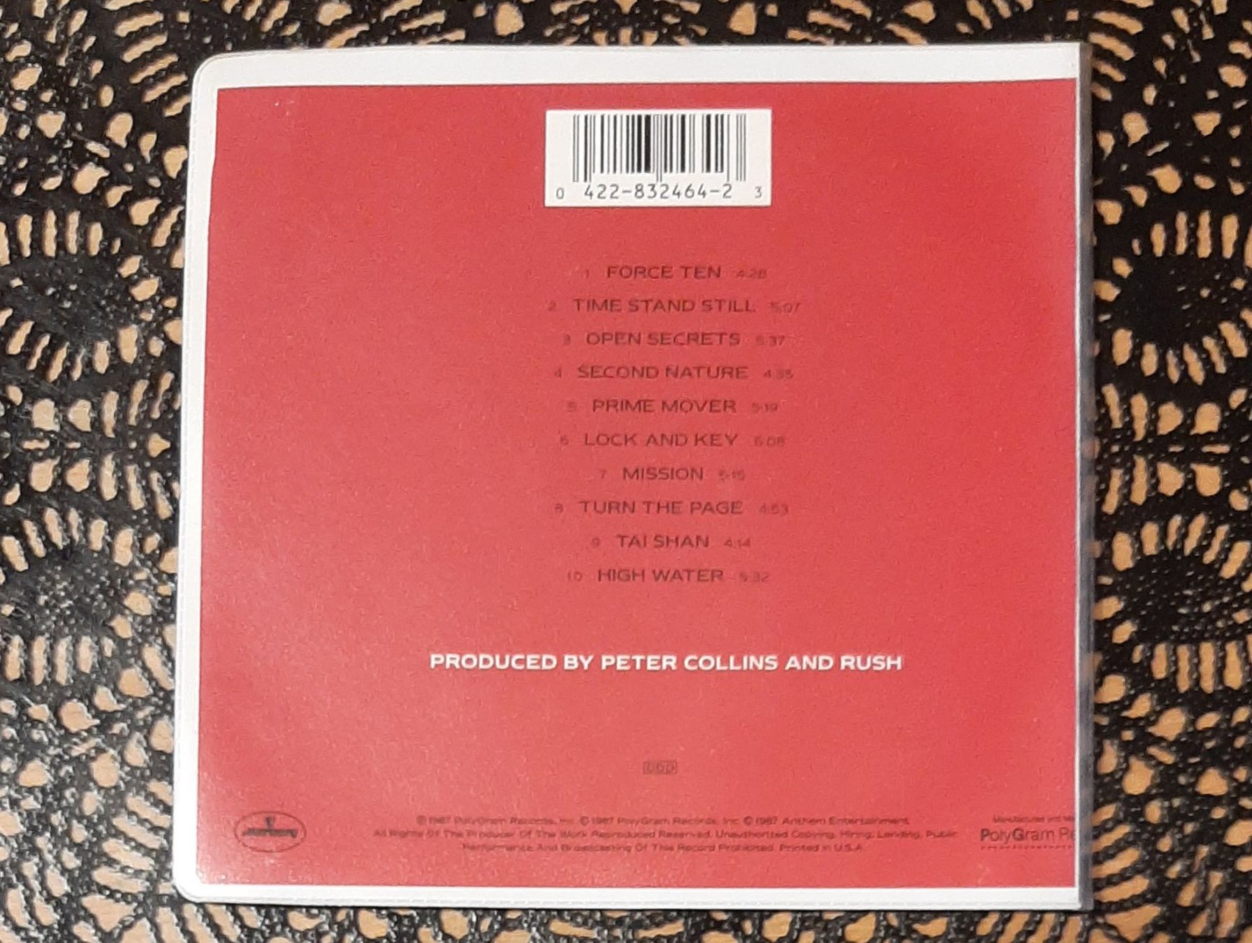 CD: Rush - Hold Your Fire, CAN Prog.Rock CD Album 1987 – Usato da Schönenberg TG venduto da Gregordini 1