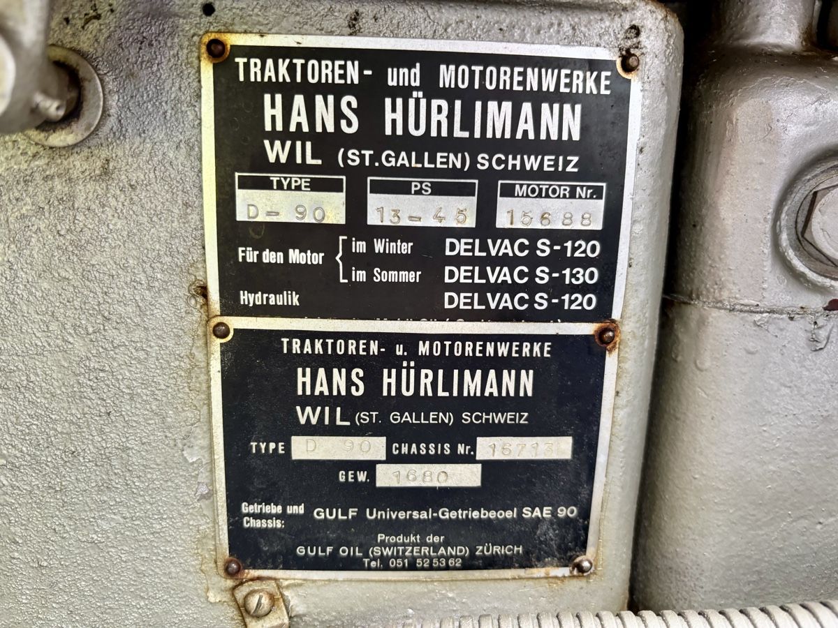 Hürlimann Trattori: Hürlimann D90 Oldtimer Traktor – Usato da Gündisau venduto da yuma06 9