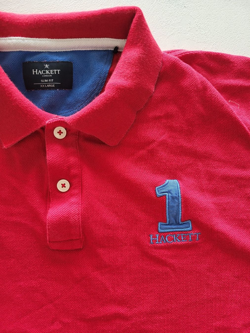 Hackett Magliette Polo: Hackett Poloshirt, Rot, Grösse XXL – Usato da Basel venduto da Ywana 1