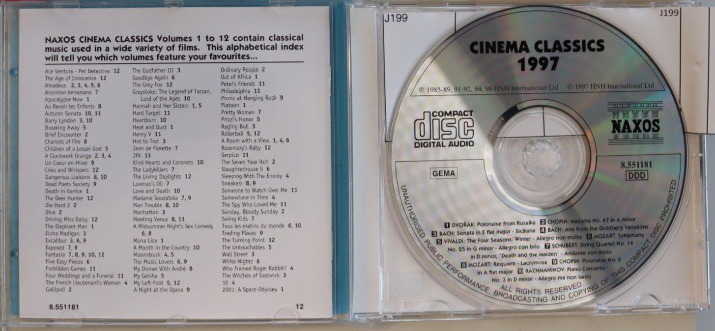 CD: Cinema Classics 1997 – Usato da Luzern venduto da CONTENTI 1