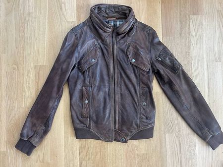 Lederjacke dunkelbraun - Leonardo XS