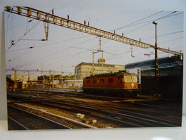 Foto SBB Re 6/6 11611"Rüti" Ausfahrt Zürich HB Bahnhof 8.90