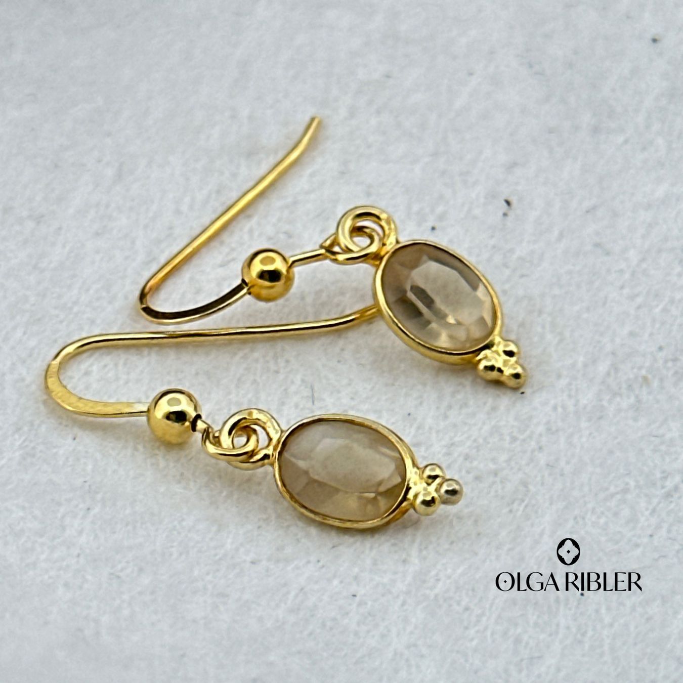 Olga Ribler Orecchini pendenti & Orecchini a lobo: Sterling Silber 925 Ohrringe mit Citrin – Nuovo (secondo la descrizione) da Luzern venduto da Schmuckoutlet 2