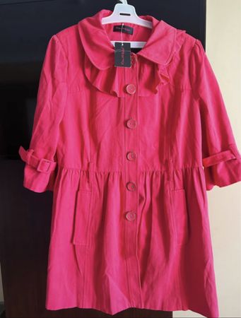 Pink Coat Miss Selfridge Spring Size 18/44 NEW with tags!