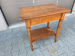 antiker Beistelltisch Nähtisch Tisch 70x50 cm
