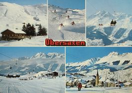 OBERSAXEN Skiläufer - Sesselbahn - Skilift