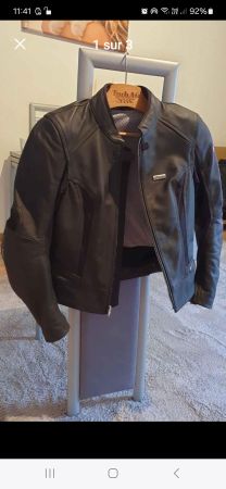 Veste en cuire femme taille 38