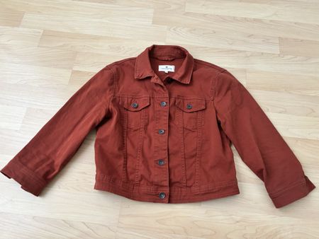 Kurze Jeansjacke rostrot Gr. S, Tom Taylor
