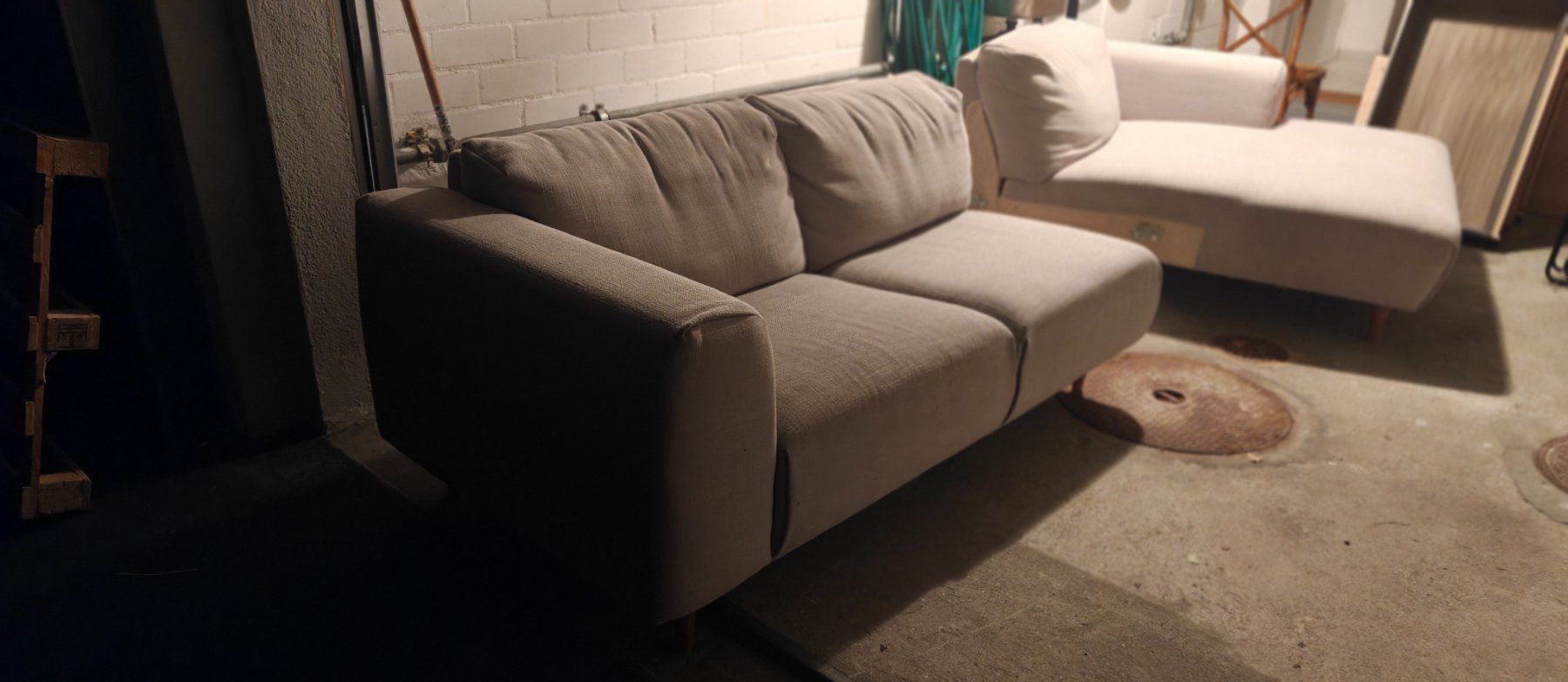 Interio Sofas: Interio Ecksofa mit Recamière – hellgrau/greige – 275 cm – Gebraucht aus Kriens von EPR1987 2