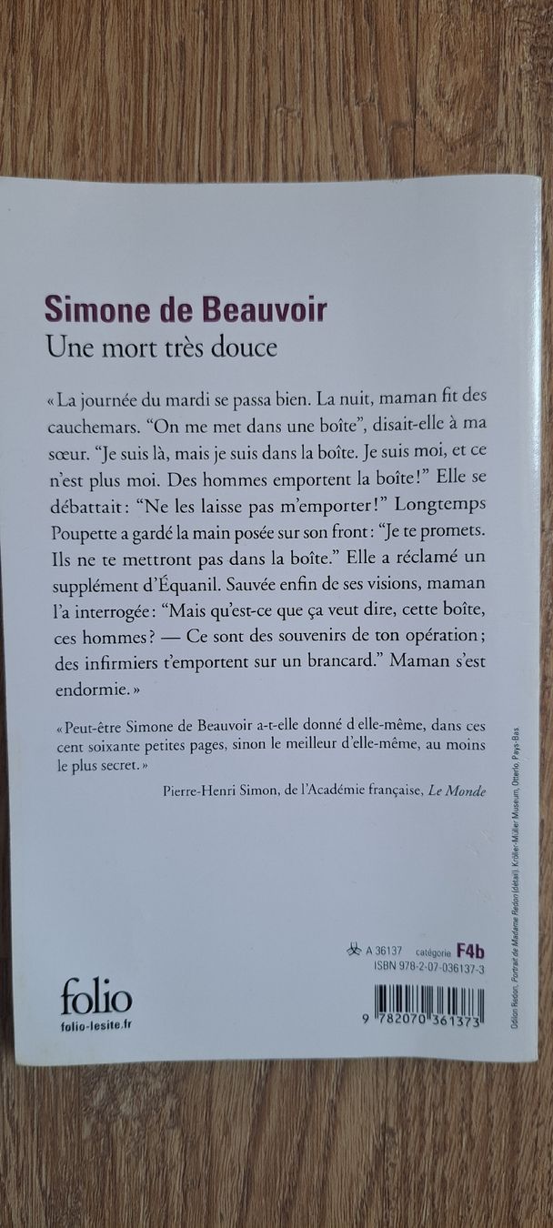 Bücher: Simone de Beauvoir, Une mort très douce – Neu (gemäss Beschreibung) aus Courfaivre von lau_dxv5 1