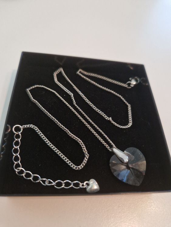 Haustier Halsband Mit Herz-Anhänger - Metallkette Für Katzen Und Kleine Hunde