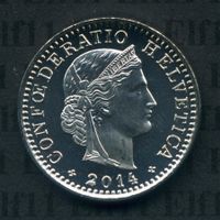 CHF___0.20 2014 stgl * nigelnagelneu! 20 Rappen