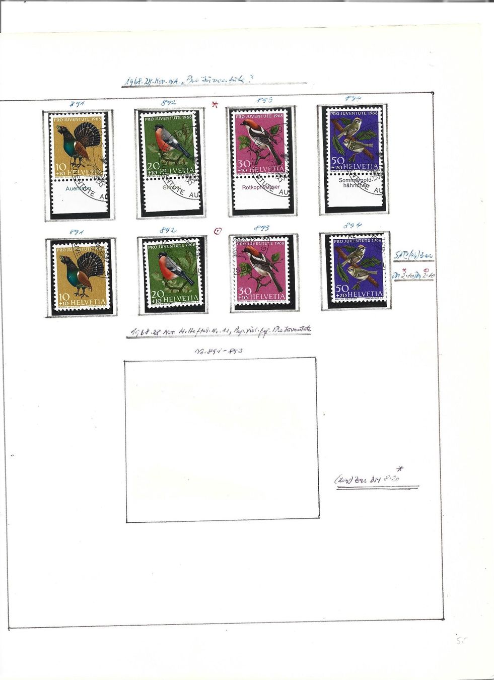 Tutti i francobolli: timbres poste, divers série – Usato da Delemont venduto da toutdubon11 1