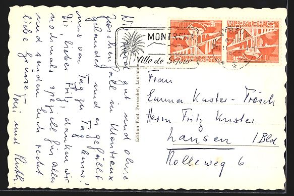 Cartoline postali: AK Bouveret, Bouveret et le Grammont – Usato da Berlin venduto da bartko-reher 1