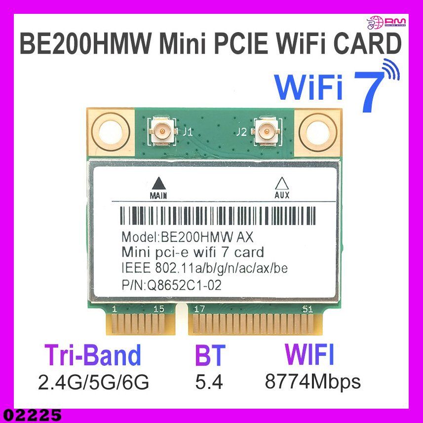 Unità & Adattatore: WiFi 7 Card BE200HMW mini pcie For Bluetooth 5.4 Tri – Nuovo e nell'imballaggio originale da Unterägeri venduto da RmOnline