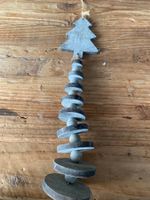 Neu Weihnachten Holz Baum zum Auhängen 32 cm