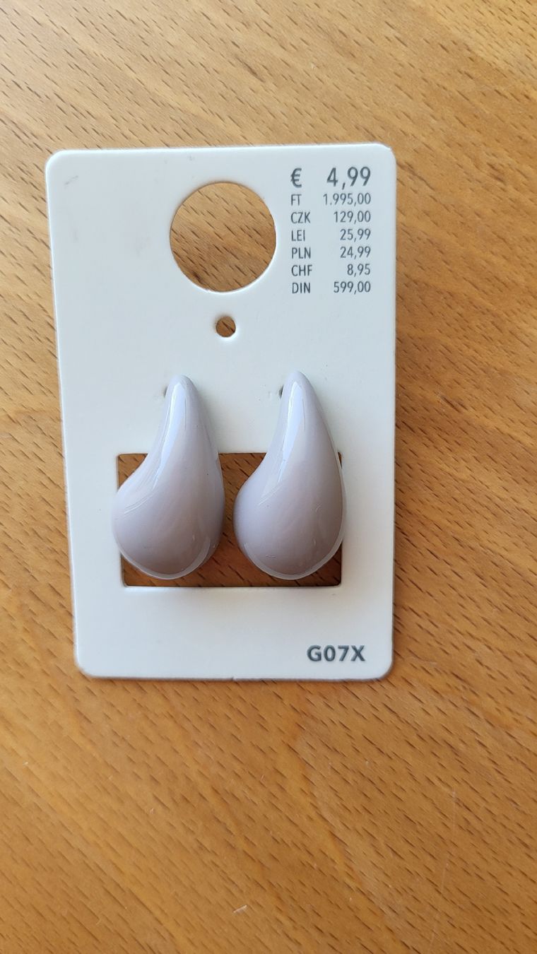 Orecchini pendenti & Orecchini a lobo: Ohrstecker Tropfenform beige neu – Nuovo (secondo la descrizione) da Muttenz venduto da Igma