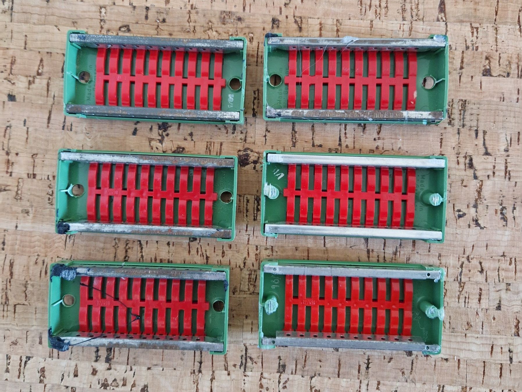 Fleischmann Modellini di ferrovie: 6 x Bornier 2x10 Fleischmann 6940 – Usato da Tavannes venduto da Jacksonhmc 1