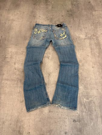 Vintage Miss Me Bootcut Flared Low Waist Jeans (M)