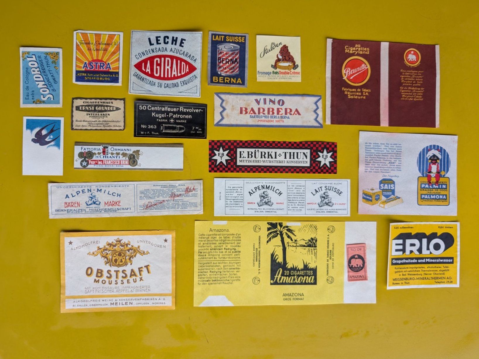 Sticker: Lot Alter Schweizer Etiketten Sammlung - 2. Teil – Usato da Mönchaltorf venduto da Blechfreund