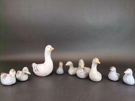 DEKOFIGUREN 9 Enten aus Keramik