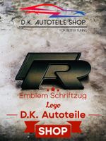 VW R Racing Schriftzug, Emblem, Logo 3D Metall Schwarzmatt