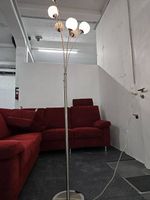 Lampadaire design 5 branches à boules en verre craquelé