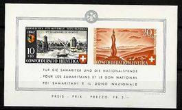 1942, B19**, Block 1, Pro Patria postfrisch (15200)