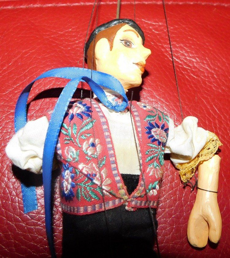 Bambole: Alte,  Marionetten , H 38 cm – Usato da Villnachern venduto da Schnugelchen 4
