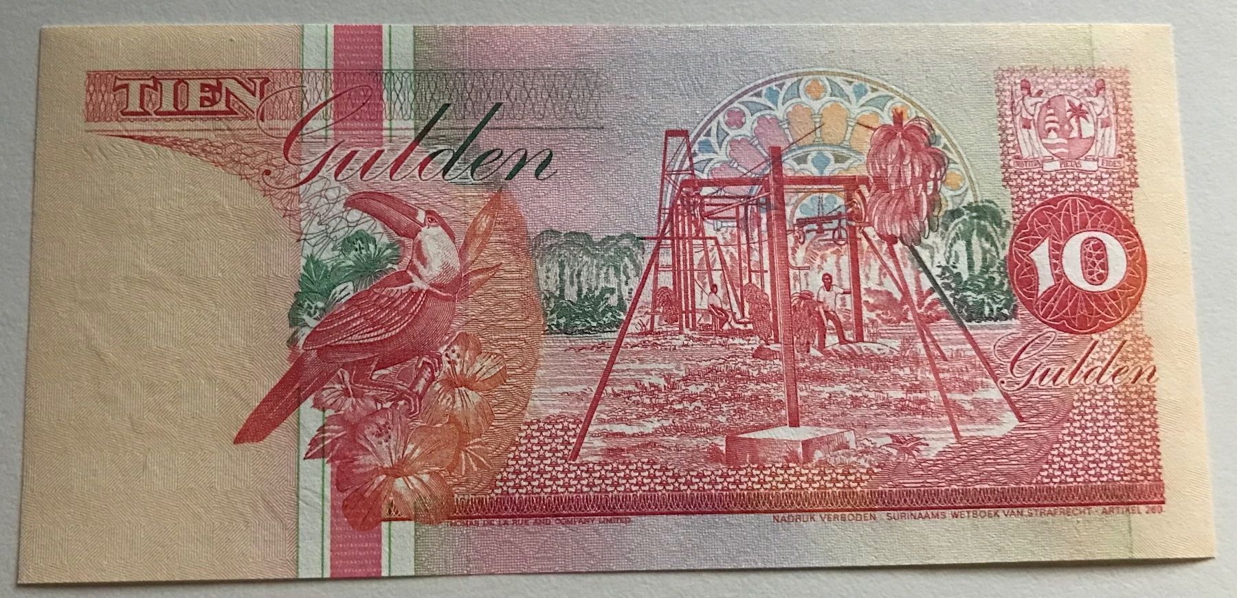 Banknoten: Suriname 10 Gulden Neuwertig – Neu (gemäss Beschreibung) aus Algetshausen von Carrhard 1