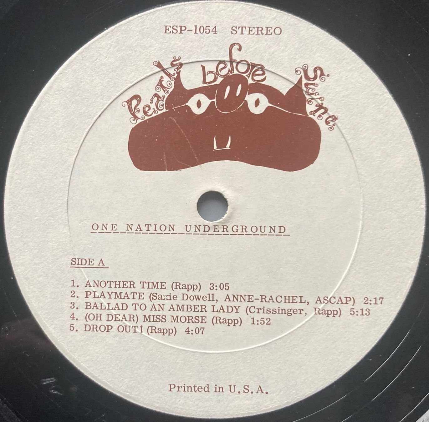 Dischi in vinile: PEARLS BEFORE SWINE - ONE NATION UNDERGROUND – Usato da Poliez-Pittet venduto da Newtown-Records 2