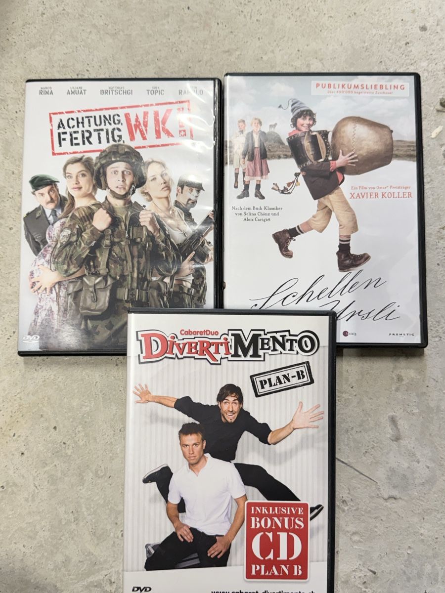 Tutti i DVDs: Schweizer Filme – Usato da Affoltern BE venduto da _Kaeser_