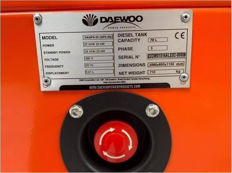 Generatori di corrente: Generator Daewoo DAGFS 25kW – Nuovo (secondo la descrizione) da Buchs ZH venduto da lukas_6708 6