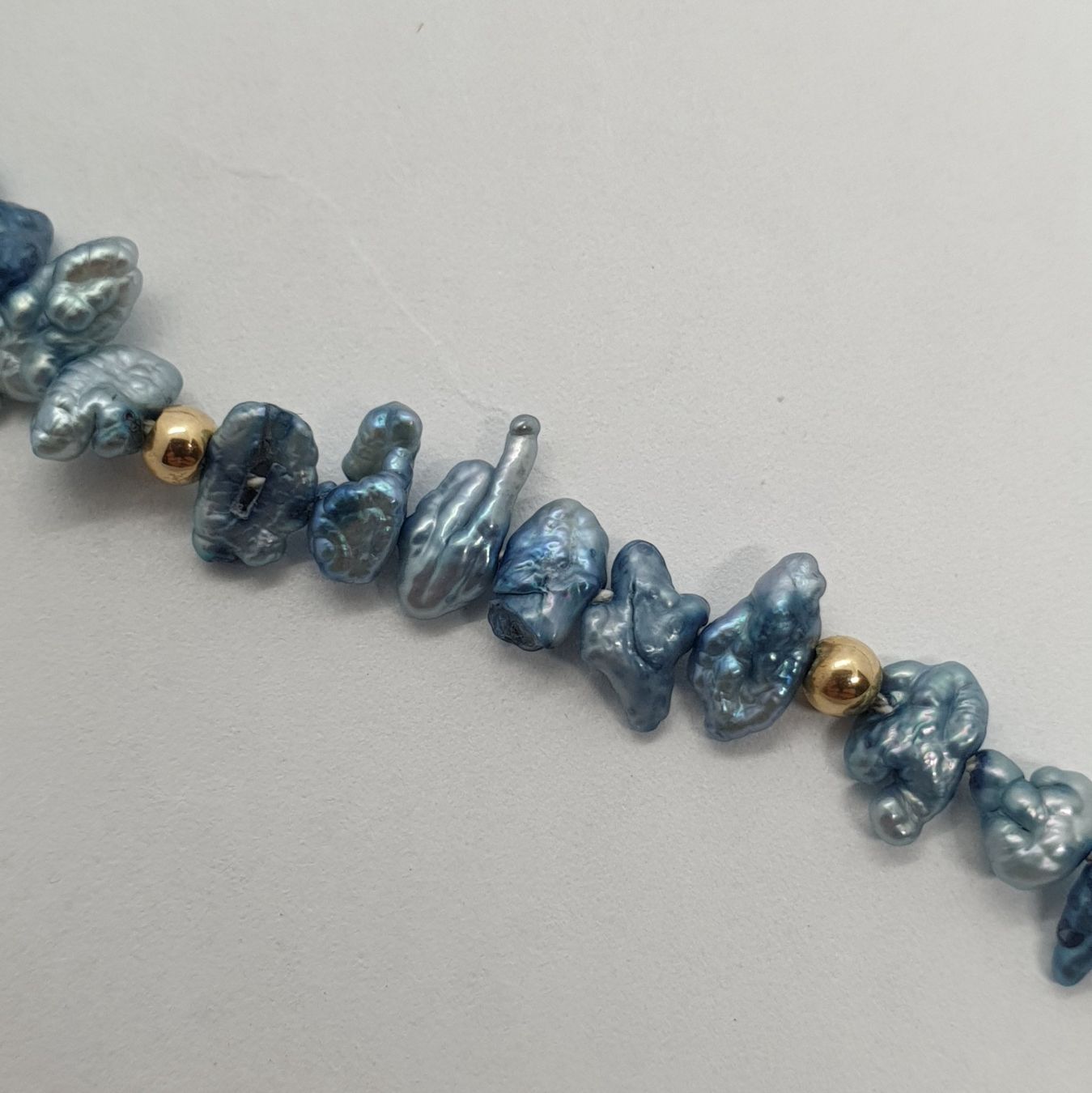 Catenine: Echt 14K Gold - Blaue S.W.P. Kette – Usato da Luzern venduto da Luzern-Goldhaus 1