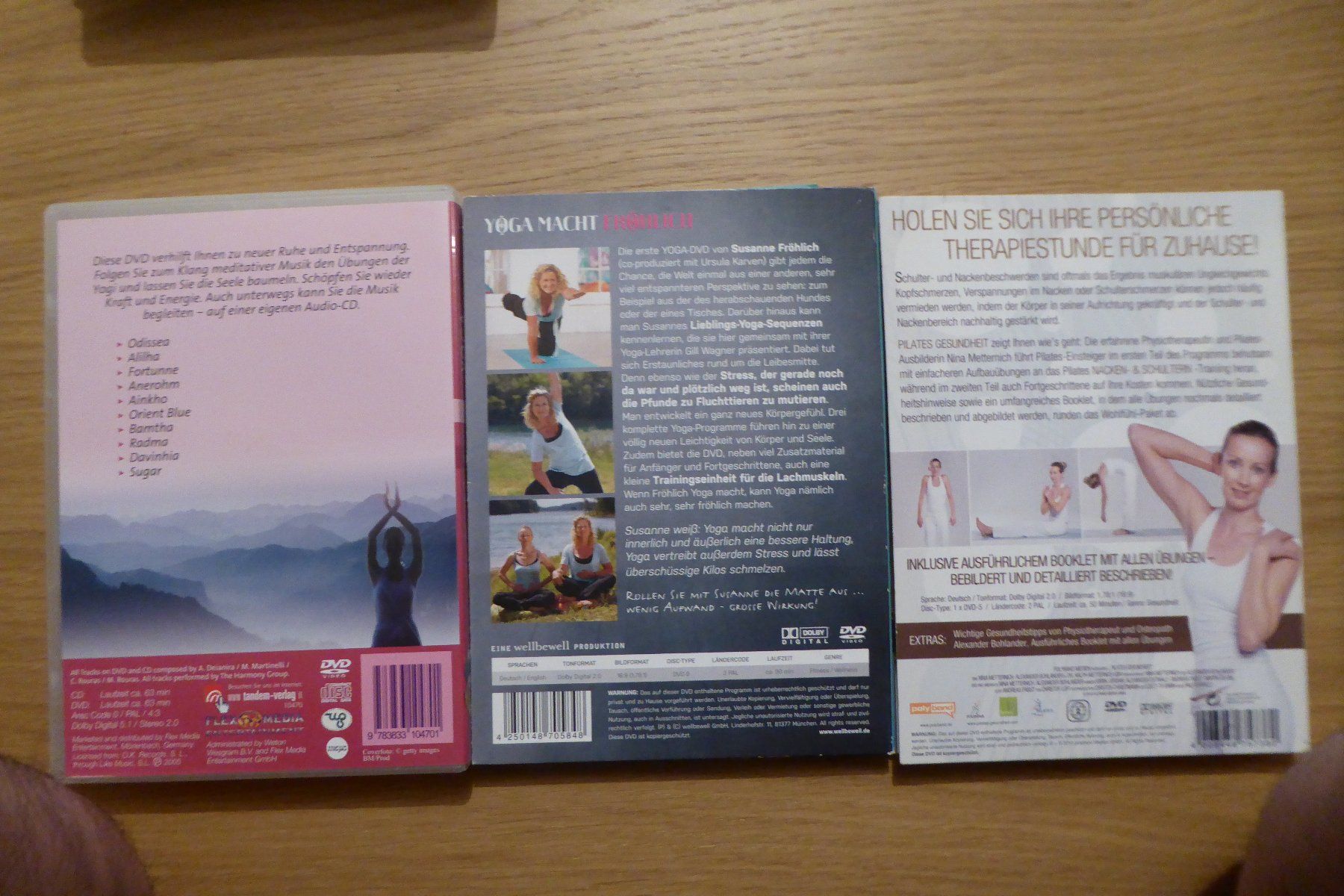 Tutti i DVDs: 3xDVD + Musik CD Yoga Pilates – Usato da Allschwil venduto da Summelsarium 1