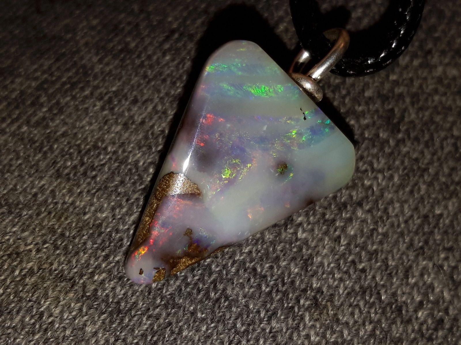 Pietre preziose: Australischer Boulder Opal Anhänger – Nuovo e nell'imballaggio originale da Uerkheim venduto da Winwinner 2