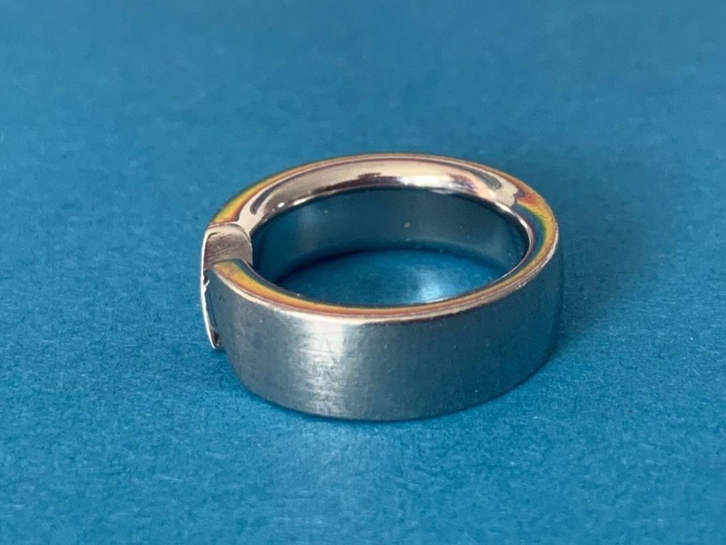 Anelli: Edelstahlring blue stone(54) – Usato da Dittingen venduto da Bijoubelle 2