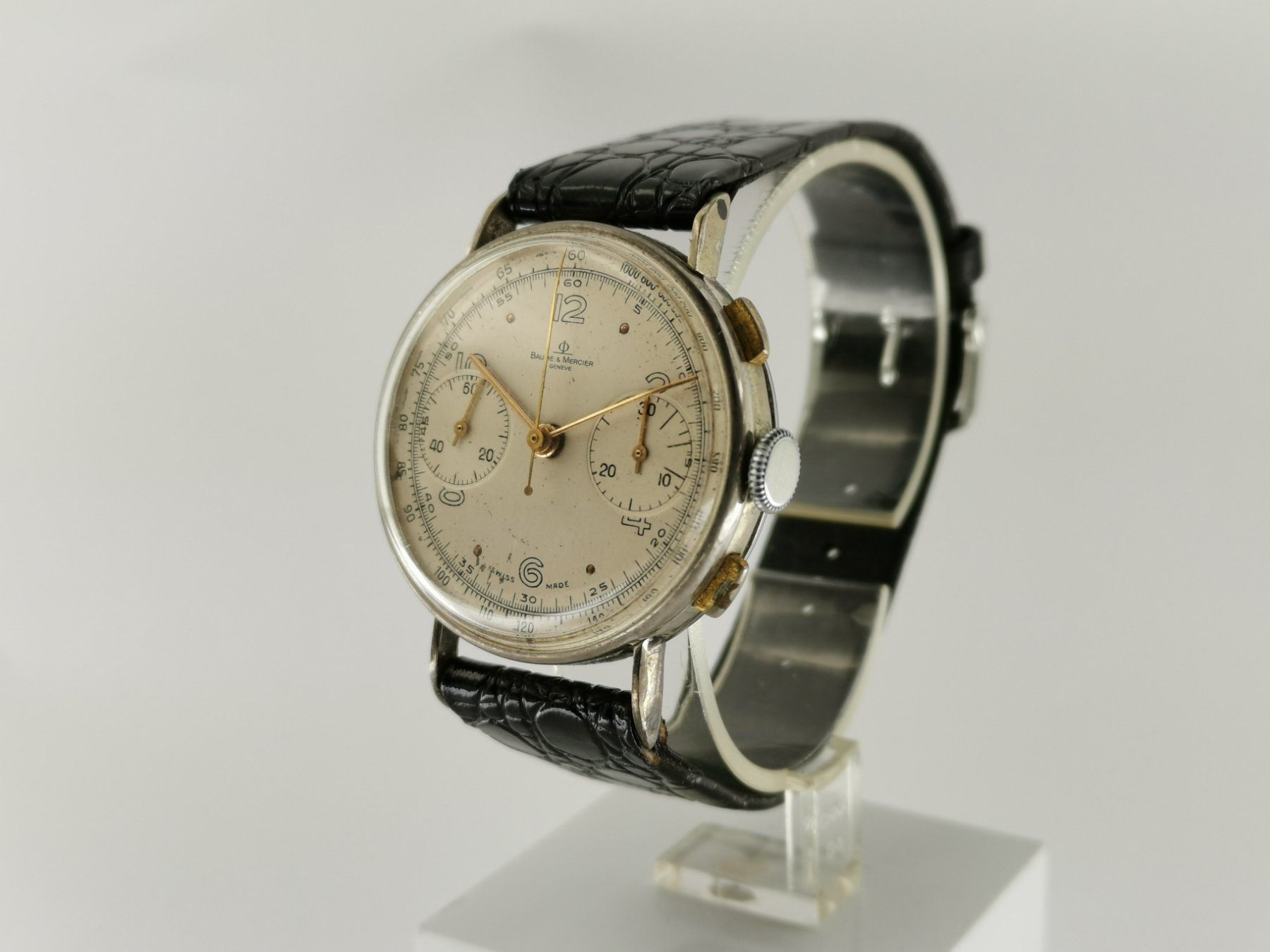 Baume & Mercier Orologi: Baume & Mercier Chronograph Vintage – Usato da Zürich venduto da Stargold-Uhren 1