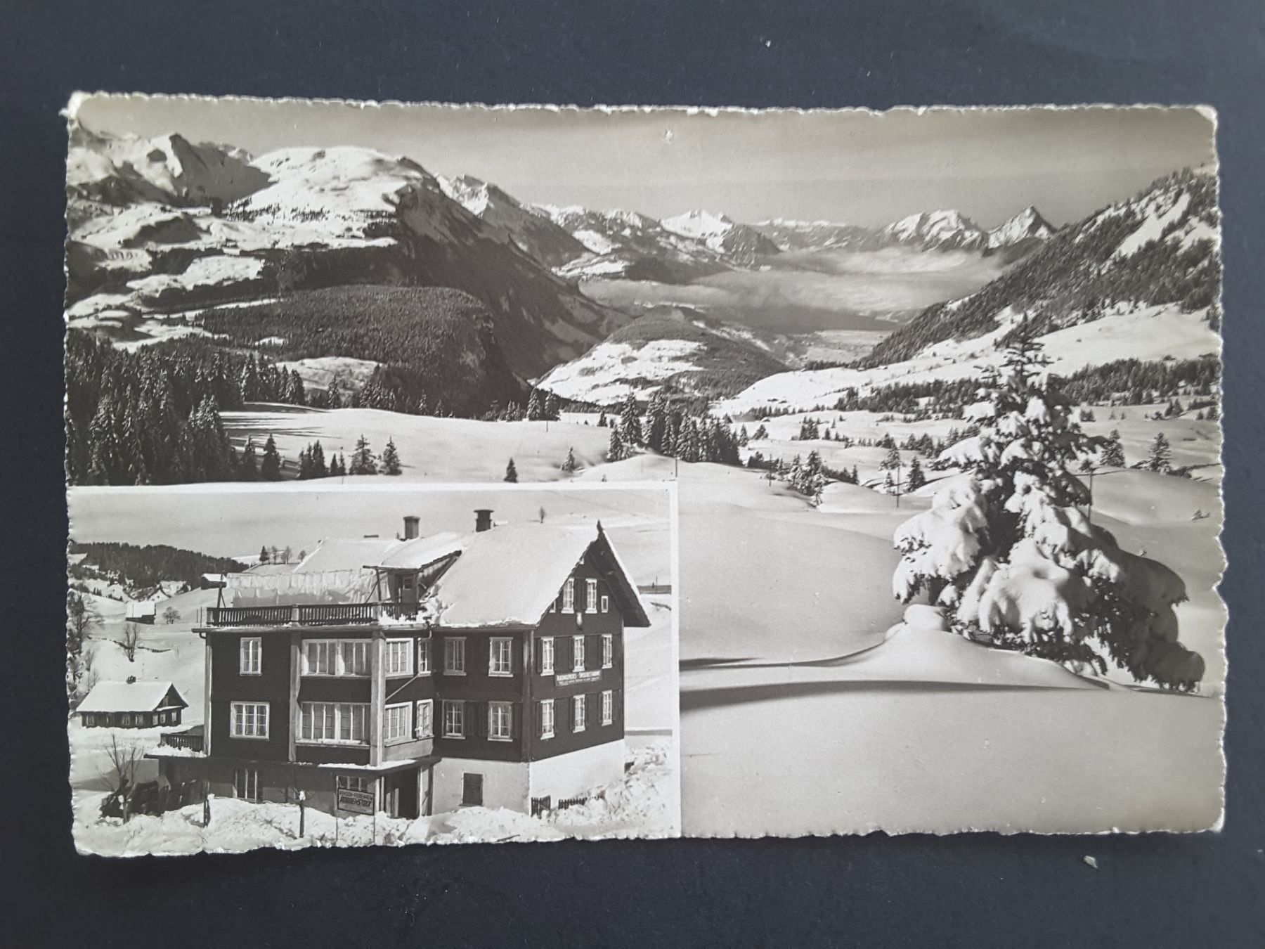 Cartoline postali: AK Oberiberg/Pension Roggenstock – Usato da Reichenburg venduto da Pipo-67